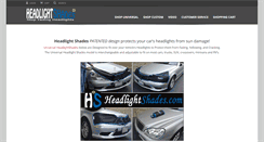 Desktop Screenshot of headlightshades.com