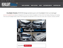 Tablet Screenshot of headlightshades.com